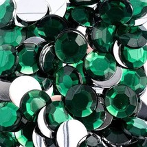 John Bead Acrylic Round Flat Back Rhinestones 12mm ss50 Green 400pcsBag - £16.04 GBP