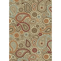 7 ft. 10 in. x 10 ft. 6 in. Chester Paisley - Ivory - £261.39 GBP