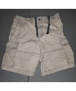 Abercrombie &amp; Fitch Tan/Beige Drawstring Cargo Shorts Size 34 Button Fly  - €29,00 EUR