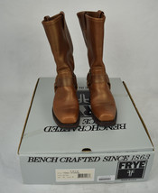 Frye Boots Harness Leather Gold Motorcycle 6 1/2 Womens 77300 - $178.20