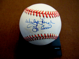 Whitey Ford Yogi Berra 1961 Wsc Yankees Hof Signed Auto Vintage Oal Baseball Jsa - £276.96 GBP