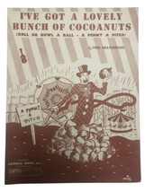 I&#39;ve got a lovely bunch of coconuts VINTAGE SHEET MUSIC by Fred Heatherton - £4.62 GBP