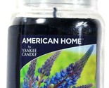 1 Count American Home By Yankee Candle 19 Oz Wild Blue Indigo Glass Candle - $27.99
