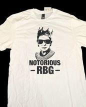Notorious RBG Ruth Bader Ginsburg Graphic T-Shirt White NWT Men Small image 2
