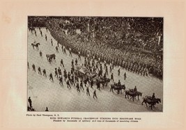 Antique 1910 Print The Life Of King Edward VII and Career of King George... - $20.75