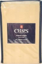 Chaps Damask Stripe 1 Euro Sham Oatmeal 500 Thread 100% Pima Cotton 26 x... - $18.21