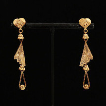 22k Seal Best Gold 5.2cm Bajoran Earrings Maternal mother Gift Low Price Jewelry - £545.98 GBP