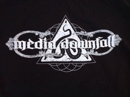 Media Downfall Salem Virginia Metal Rockband Concert Goth Black T-Shirt ... - £15.97 GBP