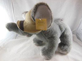 ELEPHANT SCOUT WITH SAFARI HAT Plush RBI Jungle Plush Baby 14&quot; Mint With... - £18.98 GBP