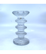 Iittala Finland Festivo Glass Candle Holder Clear Timo Sarpaneva Vintage - £46.07 GBP
