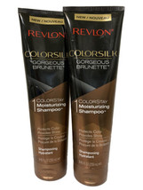 Lot Of 2 Revlon Colorsilk Gorgeous Brunette Moisturizing Shampoo 8.45 OZ NEW - $18.46