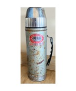 Vintage Uno Vac Unbreakable Thermos Stainless Steel Bottle 13&quot; Please Read - €11,54 EUR