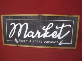 Primitive Styled Market Wooden Sign - £27.66 GBP