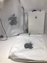 Lot of 6 Vintage Apple Drawstring Bags For iPhone, Mac, Apple Watch, iPod - £31.85 GBP