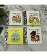Little Little Golden Book Mini Vintage Lot of 4 Classic Story Tiny Minia... - $19.79