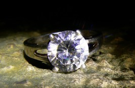 NAAMAH Primordial GODDESS DEMON ANGEL Vintage White Topaz Ring izida hau... - $444.00