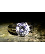 NAAMAH Primordial GODDESS DEMON ANGEL Vintage White Topaz Ring izida hau... - £349.72 GBP