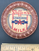 VTG Steffen&#39;s Dairy Milk Bottle Cap Lid 2.25&quot; Dia Wichita Kansas KS Maverick - $9.49