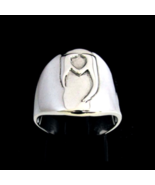 Sterling silver Daedric alphabet initial ring Meht Elder Scrolls symbol ... - $75.00