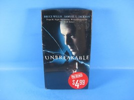 Unbreakable VHS (TAPE) 2001 Bruce Willis Samuel L. Jackson Ex Blockbuster - £7.45 GBP