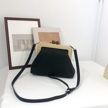 Women Bag Handbags Simple Retro Pu Soft Leather Clip Bag Female Shoulder Messeng - £23.11 GBP