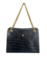 Vintage SACHA Genuine Alligator Black Purse Bag With Bonus Made in France - €254,79 EUR