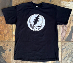 Grateful Dead T-Shirt-Steal Your Face-Black-Tultex Jersey-L-Rock Graphic... - £20.53 GBP