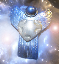 HAUNTED ANTIQUE NECKLACE ANGELS BLESS US ALL HIGHEST LIGHT SECRET EXTREME MAGICK image 2
