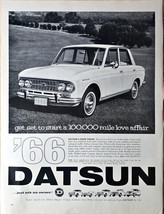 Datsun 1966 - ask the owner 100,000 mile love affair-1965 Vintage Print Ad - €11,63 EUR
