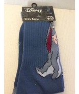 NEW Disney Winnie the Pooh Eeyore Unisex Crew Socks Size 9-13 - $184.20 MXN