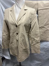 Linda Allard Ellen Tracy Tan/Beige Women’s Suit Size 8 Blazer and Matchi... - $301.95