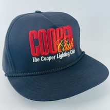 Cooper Lighting Club Snapback Rope Trucker Logo Dad Hat Cap VTG Embroidered - $11.71