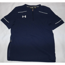 Under Armour Youth Active Top Blue 1/4 Zip Pullover Loose Fit Short Slee... - £4.66 GBP