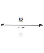 LARGE WROUGHT IRON CURTAIN ROD - Adjustable with Scrolls Amish Handcraft... - $1,695.75 MXN