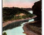 View of River Boix de Sioux Breckenridge Minnesota MN DB Postcard Z10 - $3.97