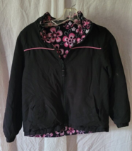 Girls Arizona Jacket Size Medium (10-12) Lightweight Reversable Black/Mu... - £12.76 GBP