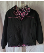 Girls Arizona Jacket Size Medium (10-12) Lightweight Reversable Black/Mu... - £12.57 GBP