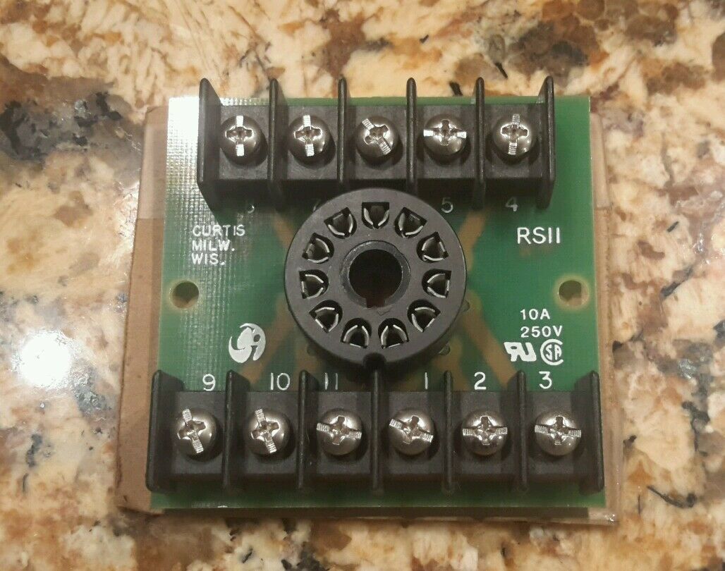 CURTIS MILW RSII RS11 SERVO CIRCUIT BOARD RELAY SOCKET $79 - $25.85