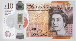 1 BRITISH  £10.00 POUNDS REAL CURRENCY PERFECT FOR YOUR TRAVEL - £25.44 GBP