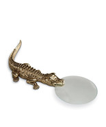 L&#39;OBJET Crocodile Magnifying Glass 24K Gold Plated 7X Magnification - CU... - $203.00 CAD