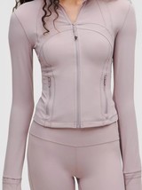 Lululemon Define Jacket Cropped  Nulu Mauve Grey  0 2 4 6 8 10 12 14 NWT - $164.95