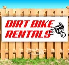 Dirt Bike Rentals Advertising Vinyl Banner Flag Sign Many Sizes - £18.69 GBP+