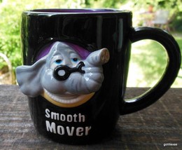 &quot;Smooth Mover&quot; Elephant Mug 3.75&quot; Black - £11.01 GBP