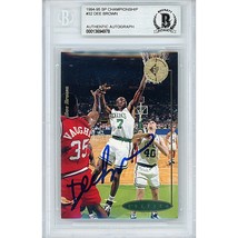 Dee Brown Boston Celtics Auto 1994 Upper Deck Autographed On-Card Beckett Slab - £62.36 GBP