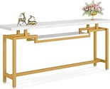 70 Inch Long Sofa Console Table With 2 Tiers - $325.99
