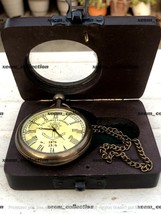 Horloge vintage en laiton Victoria London 1875 Marine avec montre de poche... - $32.52