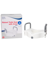 Dynarex 10360 White Lightweight Locking Raised Toilet Seat with Removabl... - €54,36 EUR