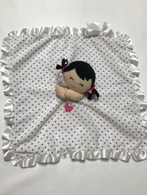 Carters Polka Dot Doll Girl Silky Rattle Lovey Security Blanket Replacement - $29.69