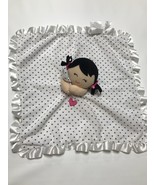 Carters Polka Dot Doll Girl Silky Rattle Lovey Security Blanket Replacement - £23.34 GBP