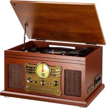 The 10-In-1 Bluetooth Record Player, 3-Speed Vinyl Turntable With Speakers, Lp - £102.60 GBP